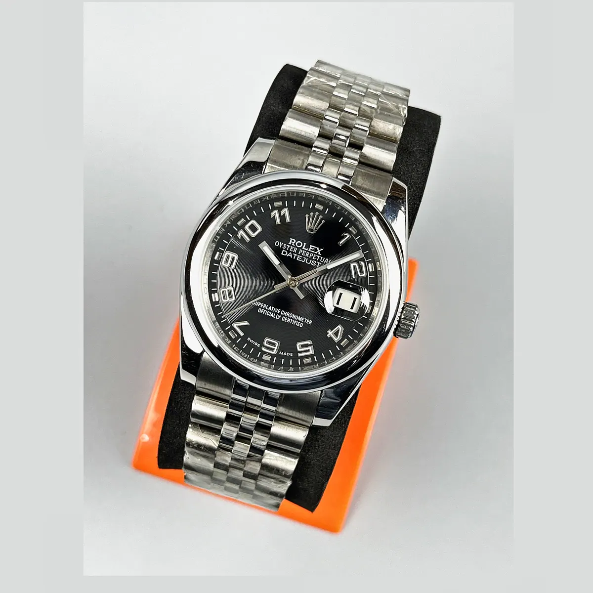 Rolex Datejust Black Dial Mens Watch 2