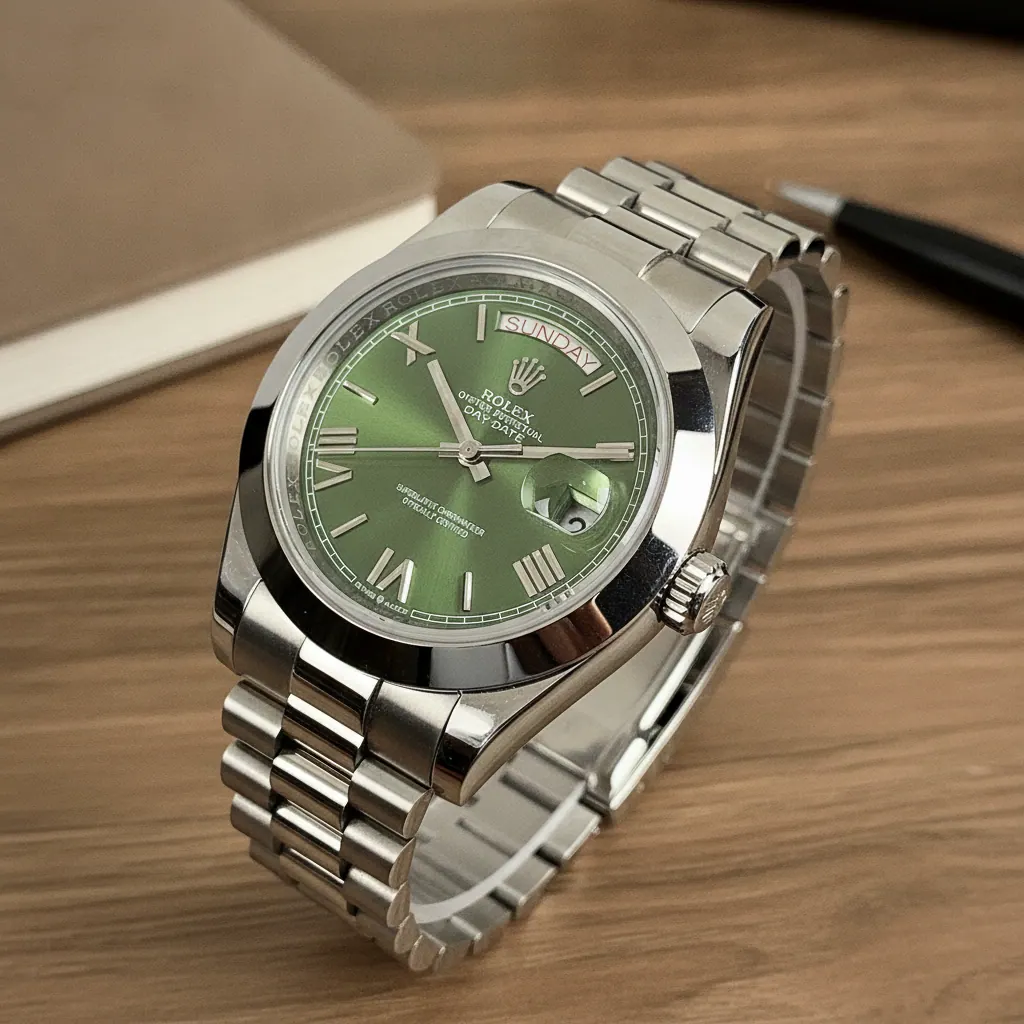 Rolex Day Date Green Dial Mens Watch 10